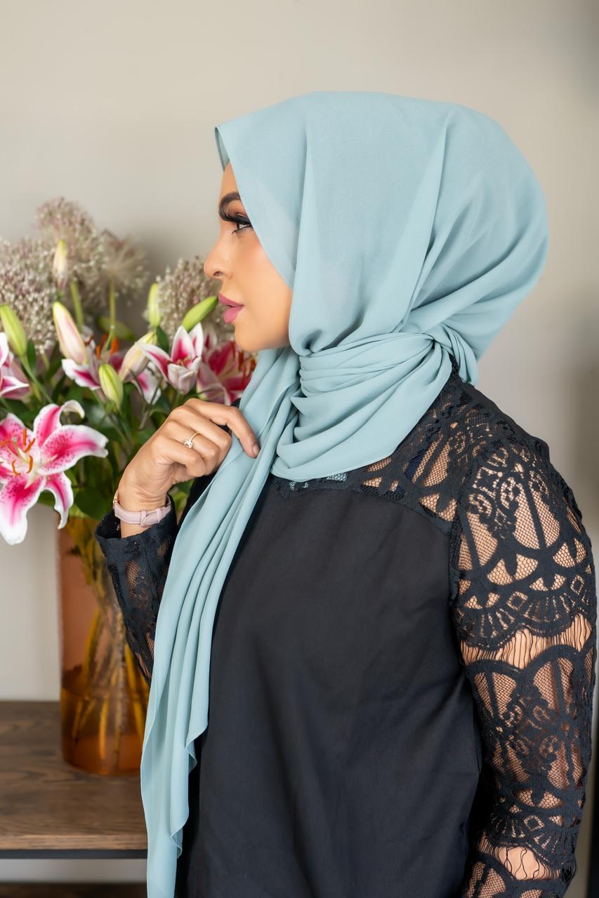 Jade Chiffon Scarf