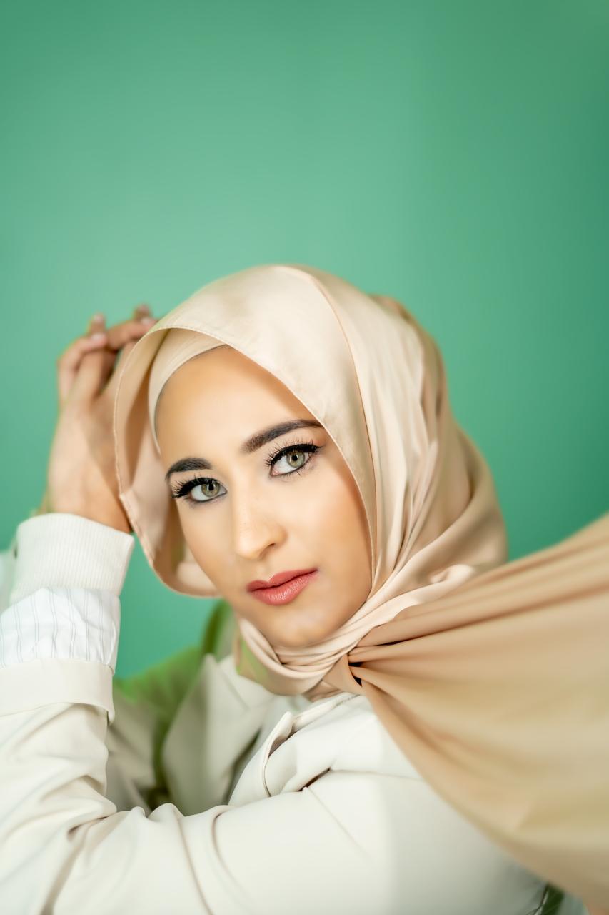 Satin Lux Scarf Desert-Stone