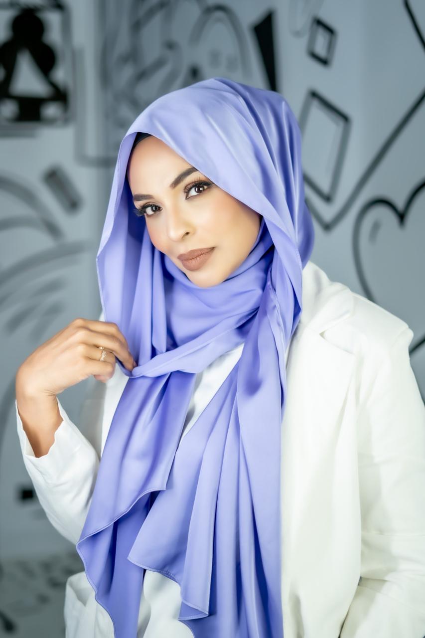 Satin Lux Scarf Amethyst 