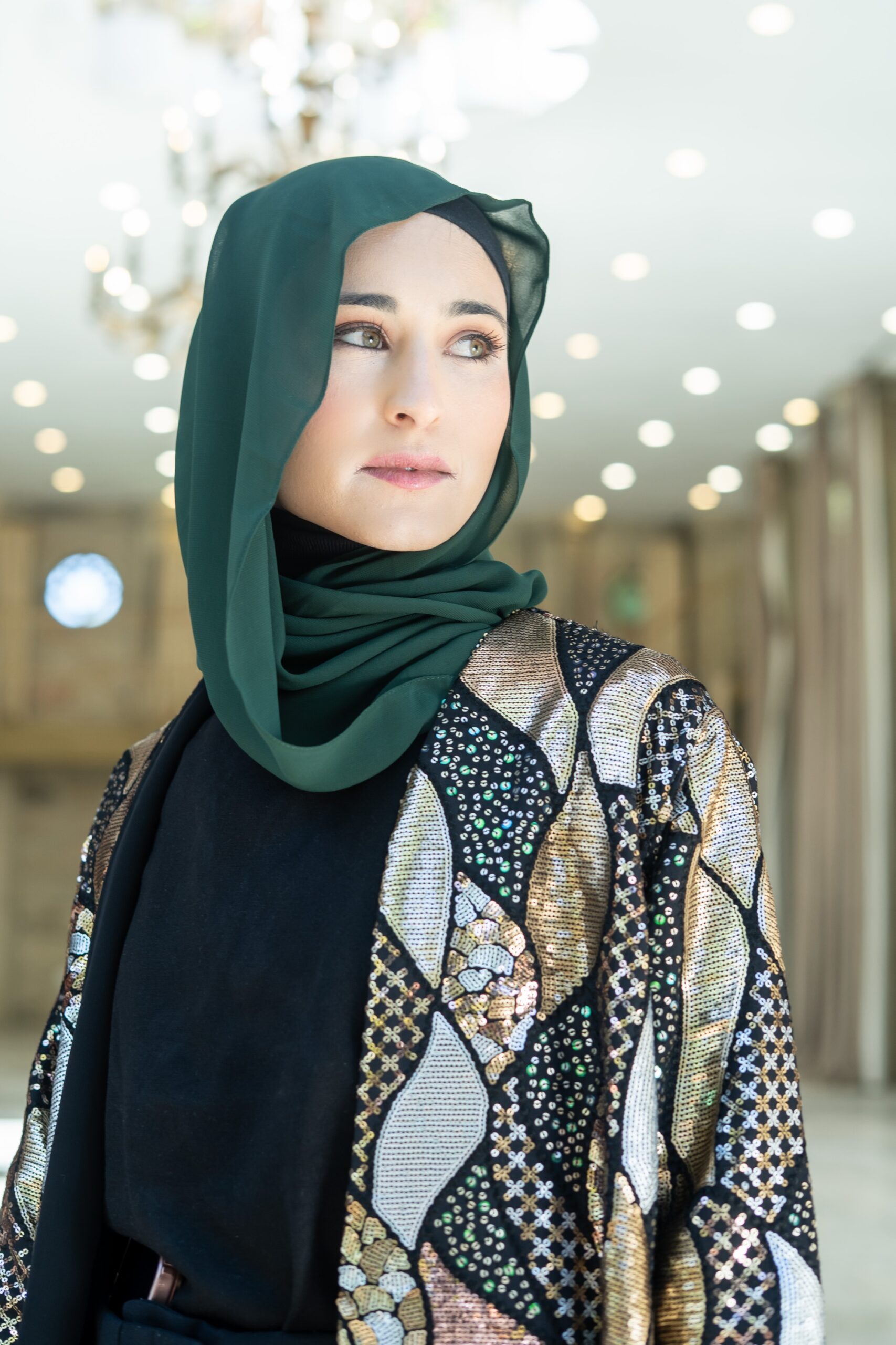 Black Velvet Abaya